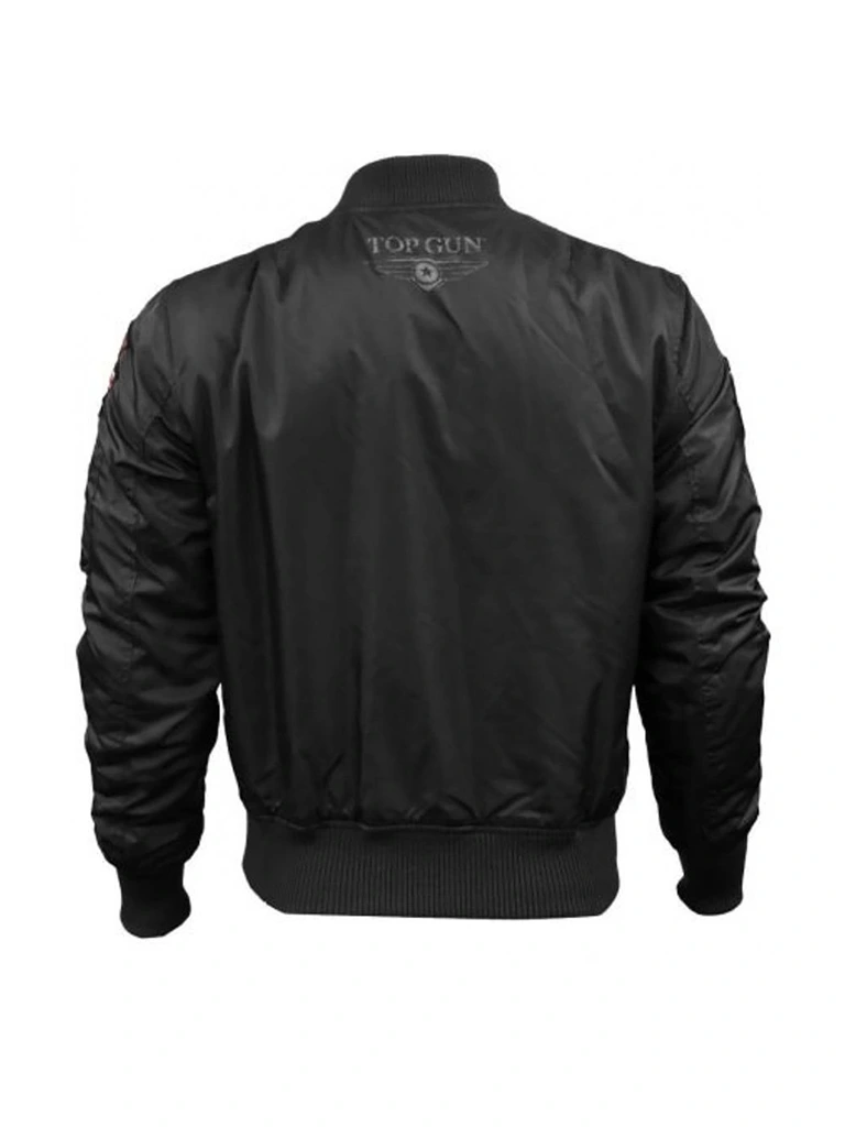 Top Gun MA-1 Flight Black Bomber Jacket