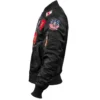 Top Gun MA-1 Flight Black Jacket With Patches