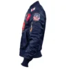 Top Gun MA-1 Flight Blue Jacket With Patches