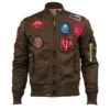 Top Gun MA-1 Flight Brown Jacket