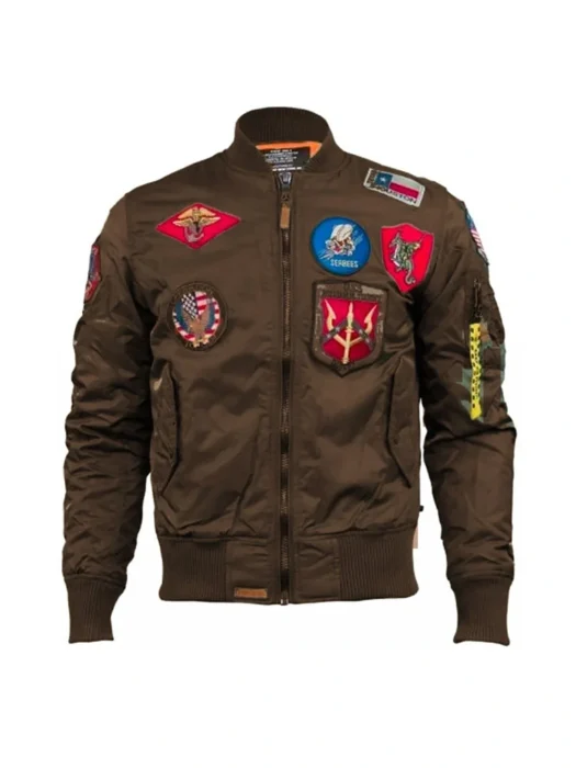 Top Gun MA-1 Flight Brown Jacket