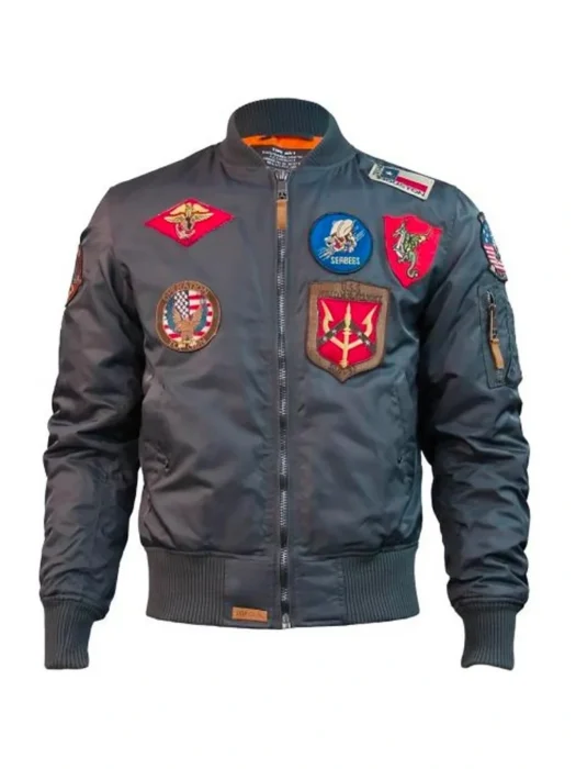 Top Gun MA-1 Flight Gray Jacket