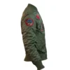 Top Gun MA-1 Green Jacket With Patches