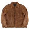 YELLOWSTONE WORK LEATHER JACKET - TAN COLOR