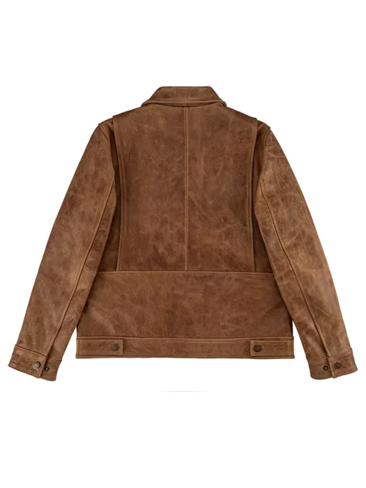 YELLOWSTONE WORK TAN LEATHER JACKET