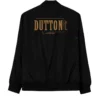 Yellowstone Dutton Ranch Black Bomber Jacket