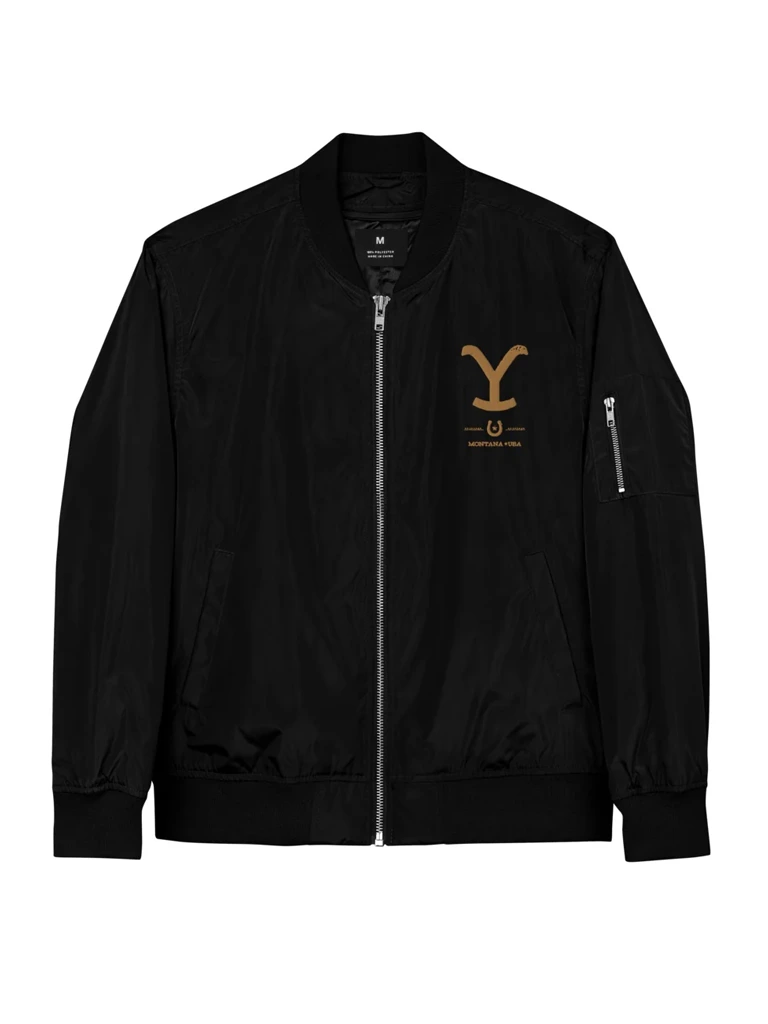 Yellowstone Dutton Ranch Bomber Black Jacket