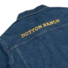 Yellowstone Dutton Ranch Embroidered Y Logo Denim Jacket