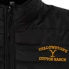 Yellowstone Dutton Ranch Logo Puffer Jacket