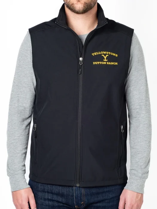 Yellowstone Dutton Ranch Logo Shell Vest