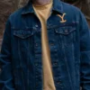 Yellowstone Dutton Ranch Y Logo Blue Denim Jacket