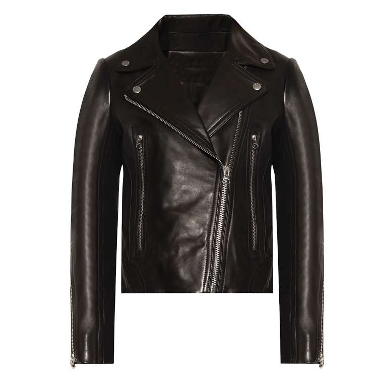 BLACK ELEGANCE RIDE LEATHER JACKET FOR WOMEN