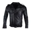 BRANDO BLACK BIKER LEATHER JACKET