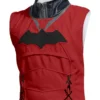 Batman Arkham Black Red Hood Leather Vest