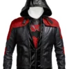 Batman Arkham Knight Leather Hood Jacket