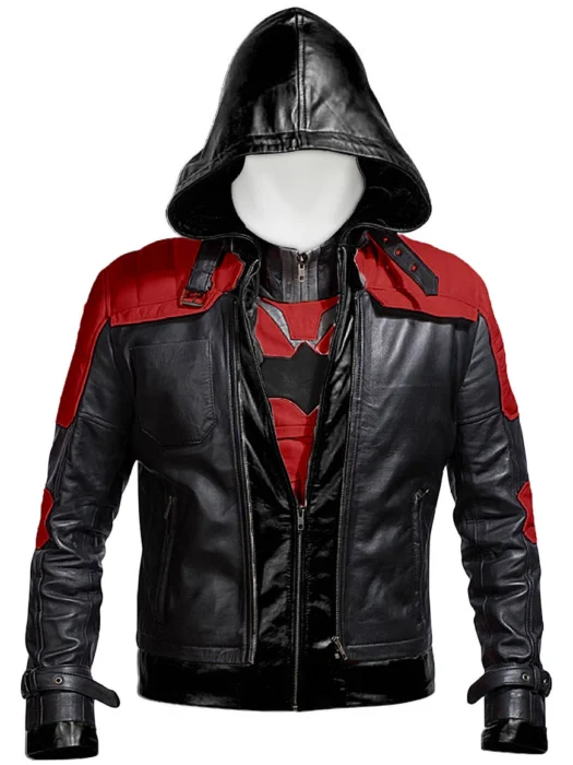 Batman Arkham Knight Leather Hood Jacket