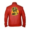 Cobra Kai Karate Kid Johnny Lawrence Leather Jacket Back