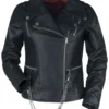 Hellfire Club Unisex Black Leather Jacket