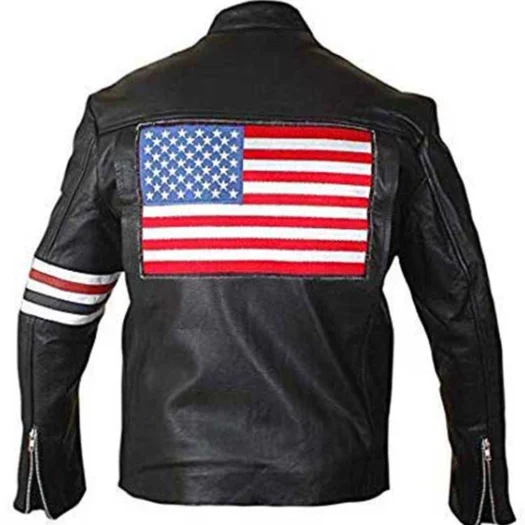 MEN STYLISH BIKER MOTORCYCLE JACKET