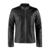 MEN’S CAFE RACER LEATHER JACKET