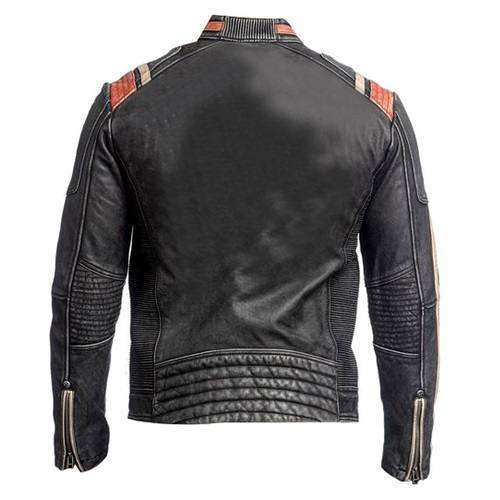 MEN’S RETRO BLACK BIKER JACKET