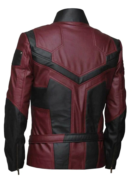 Marvels Daredevil Charlie Cox Leather Jacket Back