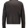 Mens Cafe Racer Black Jacket back