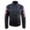 NZ FLAG BIKER CAFE RACER LEATHER JACKET