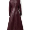 Phoenix Jean Grey Leather Coat Back