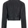Rebel Chic Cropped Leather Jacket Back