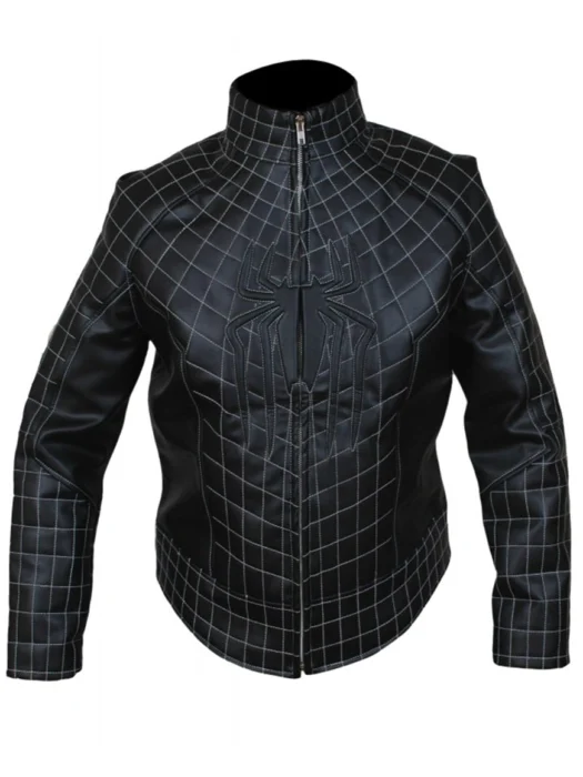 The Amazing Spiderman 2 Black Leather Jacket