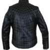 The Amazing Spiderman 2 Black Leather Jackt Back