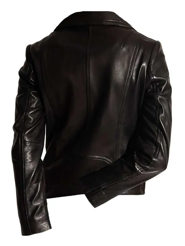 Womens Elegance Ride Leather Jacket Back