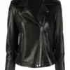 Womens Signature Biker Leather Jacket
