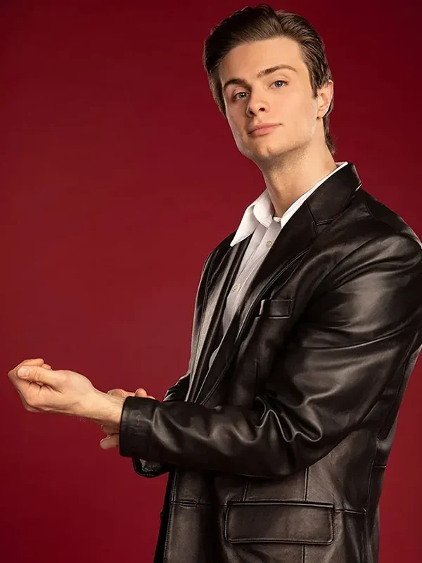 A Bronx Tale Lillo Brancato Black Leather Blazer