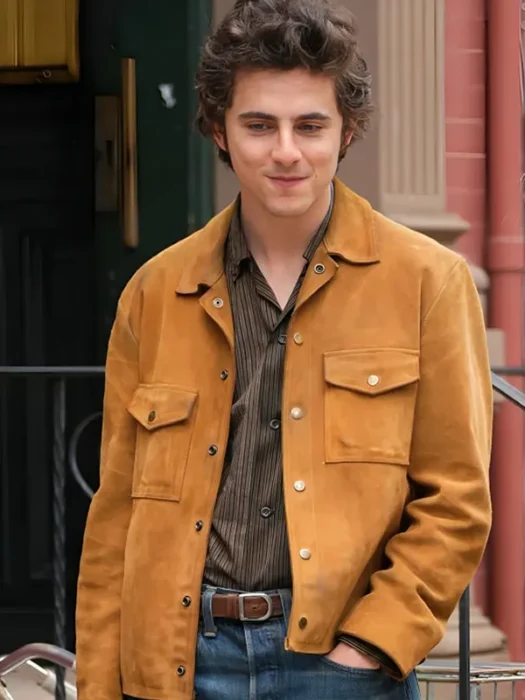 A Complete Unknown Timothée Chalamet Suede Jacket