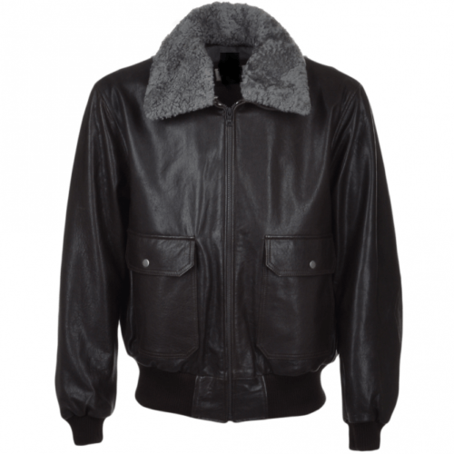 AVIATOR-FUR-COLLAR-BLACK-LEATHER-JACKET