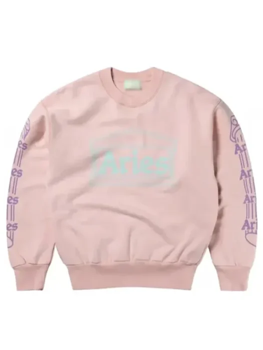 Aries Column pink Sweatshirt