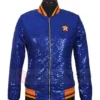 Astros Sequin Jacket Blue