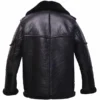 Ben Barnes The Punisher S02 Billy Russo Black Shearling Coat