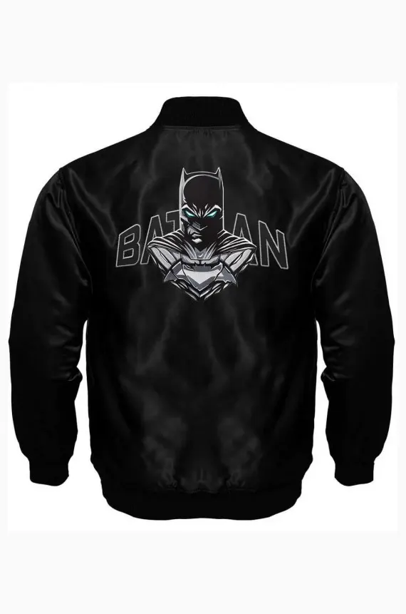 Black Batman Varsity Jacket