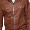 Bradley Cooper A Star Is Born Brown Leather Jacket