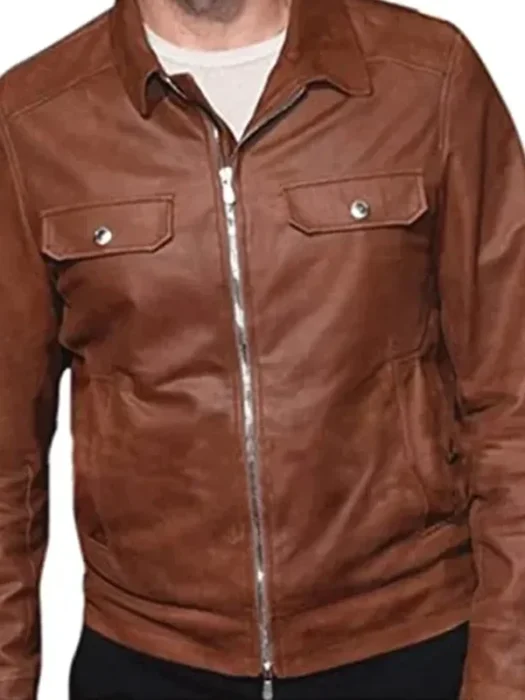 Bradley Cooper A Star Is Born Brown Leather Jacket