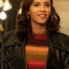 Charlie’s Angels Naomi Scott Black Leather Jacket