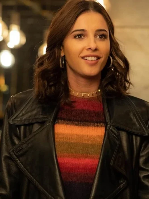 Charlie’s Angels Naomi Scott Black Leather Jacket