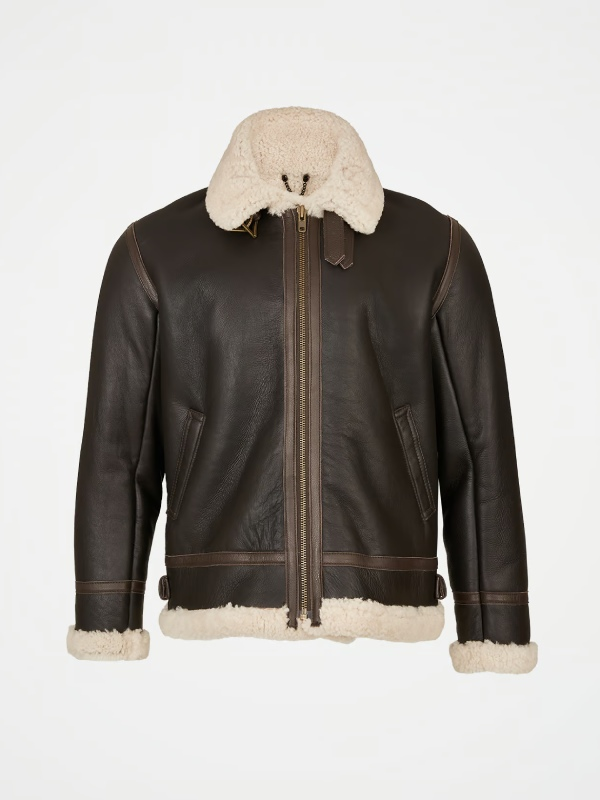 Classic Men’s Shearling Aviator Jacket