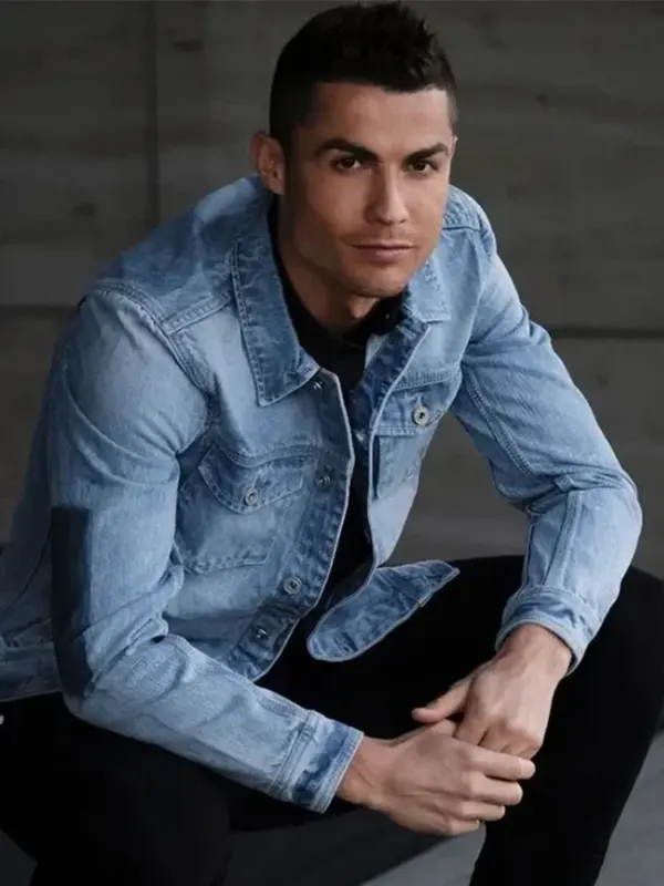 Cristiano Ronaldo Denim Blue Jacket