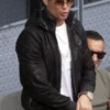 Cristiano Ronaldo Leather black Bomber Jacket