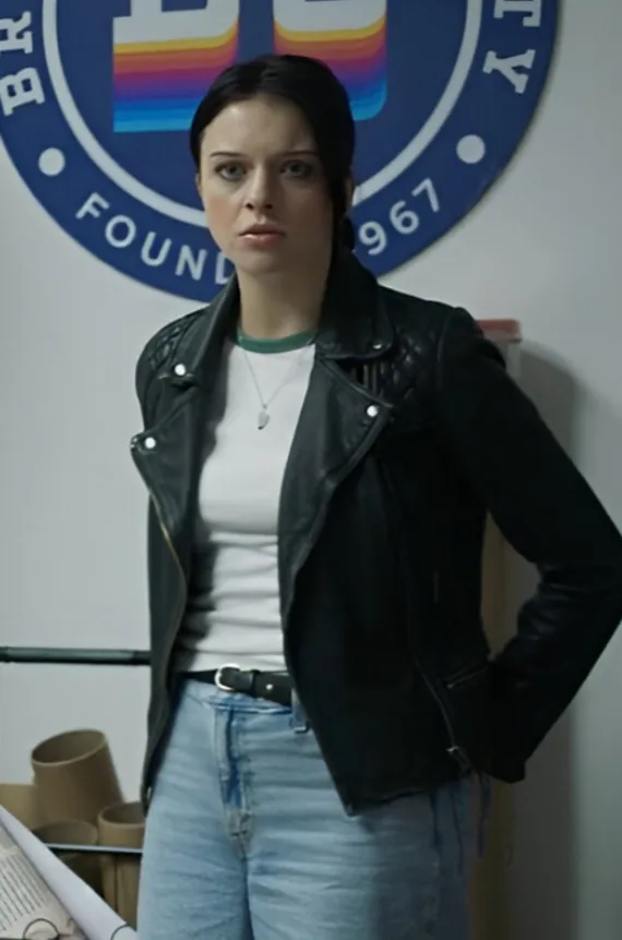 Danger in the Dorm Clara Alexandrova Leather Jacket
