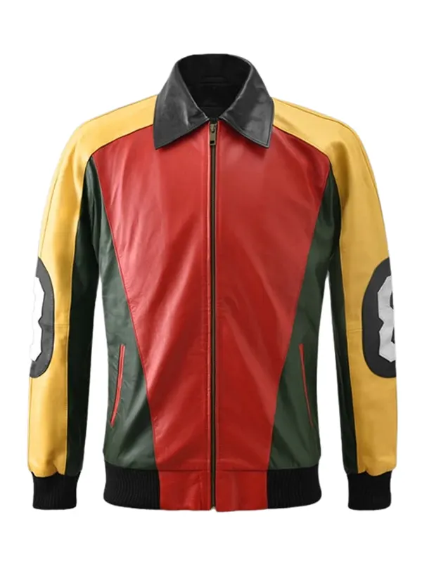 David Puddy 8 Ball Leather Jacket